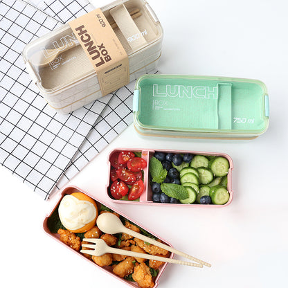 Lunch Box Eco 3-Layer in Fibra di Grano