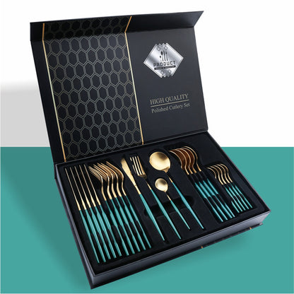 Set 24 Posate Colore Full