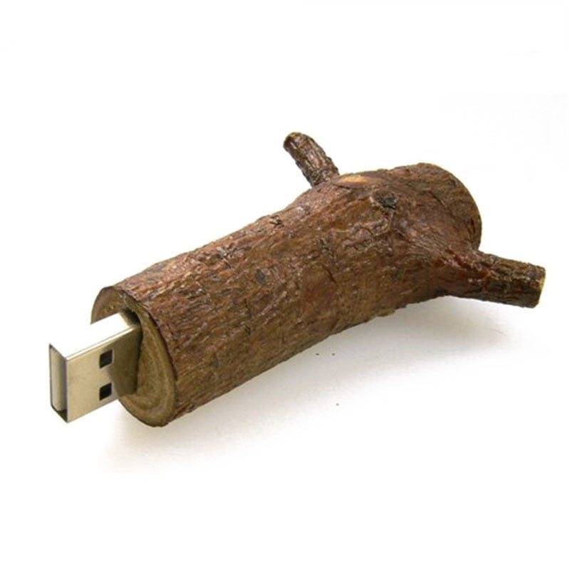 Jaster Nature Series - Chiavetta USB a forma di Ramo in Legno (2GB / 4GB / 8GB / 16GB / 32GB)