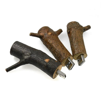 Jaster Nature Series - Chiavetta USB a forma di Ramo in Legno (2GB / 4GB / 8GB / 16GB / 32GB)