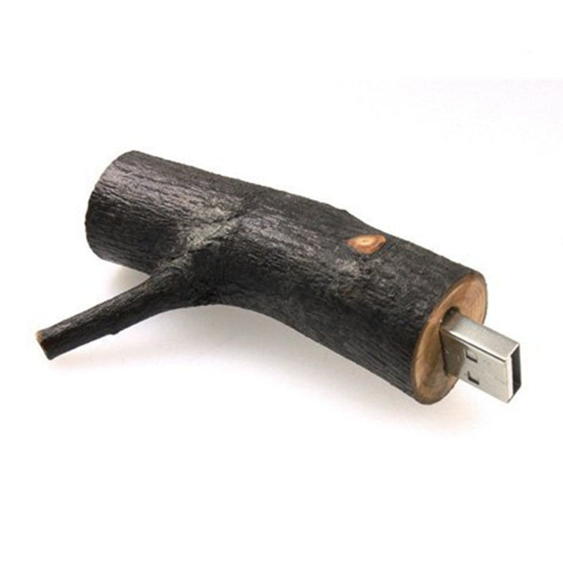Jaster Nature Series - Chiavetta USB a forma di Ramo in Legno (2GB / 4GB / 8GB / 16GB / 32GB)