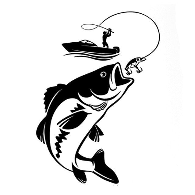 Adesivo Vinile Sport Fishing Impermeabile