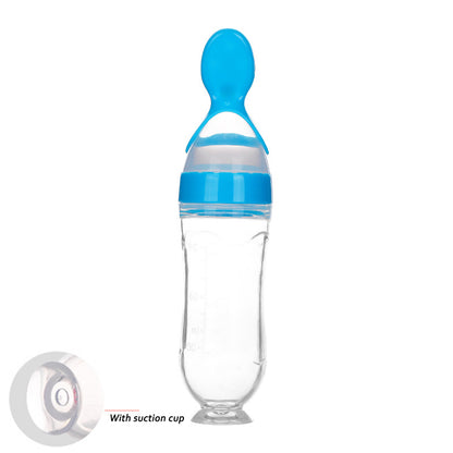 First Bite - Biberon Dosatore con Cucchiaio in Silicone per Omogeneizzati