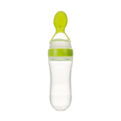 First Bite - Biberon Dosatore con Cucchiaio in Silicone per Omogeneizzati