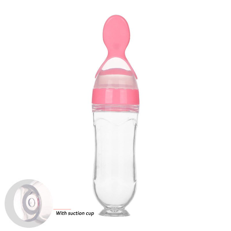 First Bite - Biberon Dosatore con Cucchiaio in Silicone per Omogeneizzati