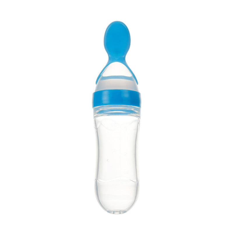 First Bite - Biberon Dosatore con Cucchiaio in Silicone per Omogeneizzati