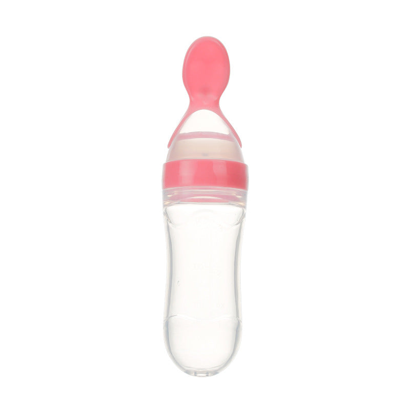 First Bite - Biberon Dosatore con Cucchiaio in Silicone per Omogeneizzati