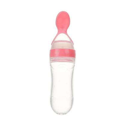 First Bite - Biberon Dosatore con Cucchiaio in Silicone per Omogeneizzati