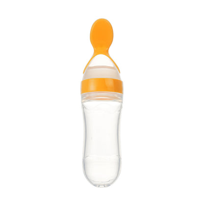 First Bite - Biberon Dosatore con Cucchiaio in Silicone per Omogeneizzati