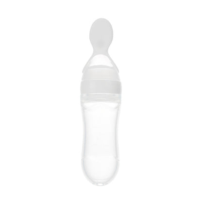 First Bite - Biberon Dosatore con Cucchiaio in Silicone per Omogeneizzati