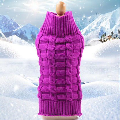 Maglione Intrecciato in Finto Cashmere