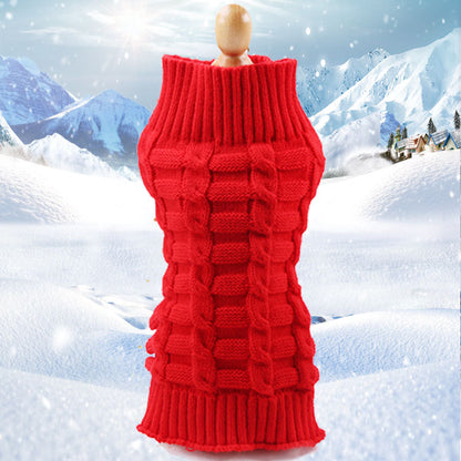 Maglione Intrecciato in Finto Cashmere