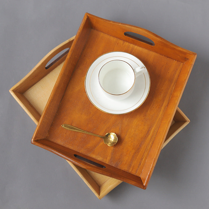 Retro Bamboo Tray – Vassoio Rettangolare in Legno e Bambù