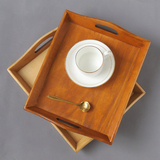 Retro Bamboo Tray – Vassoio Rettangolare in Legno e Bambù