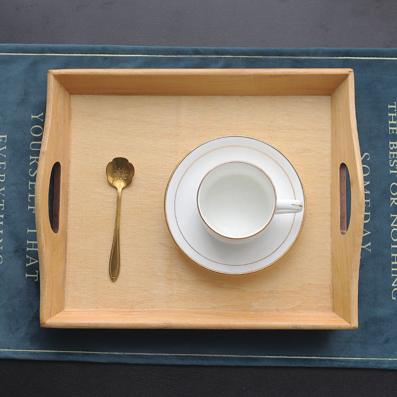 Retro Bamboo Tray – Vassoio Rettangolare in Legno e Bambù