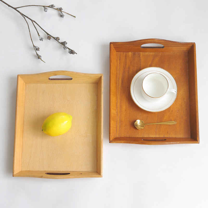 Retro Bamboo Tray – Vassoio Rettangolare in Legno e Bambù