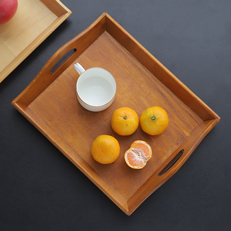 Retro Bamboo Tray – Vassoio Rettangolare in Legno e Bambù