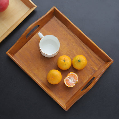 Retro Bamboo Tray – Vassoio Rettangolare in Legno e Bambù