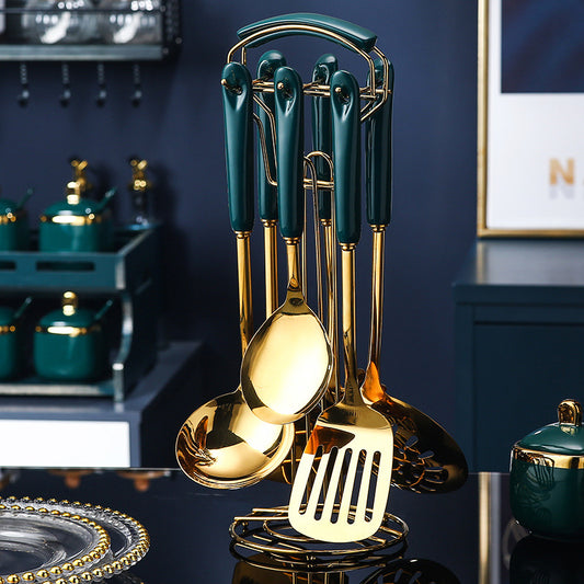 7 PCS Utensili Royal Navy & Gold Edition