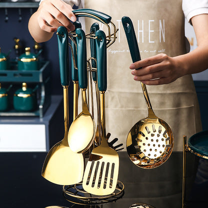 7 PCS Utensili Royal Navy & Gold Edition