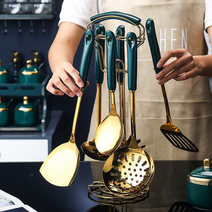 7 PCS Utensili Royal Navy & Gold Edition