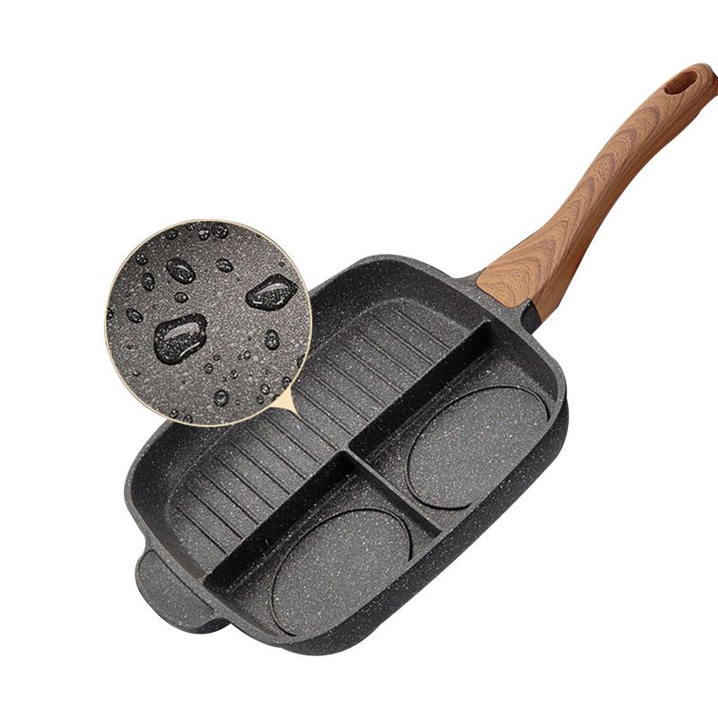 Maifan Stone Steak Pan – Padella Professionale Antiaderente per Bistecche e Uova