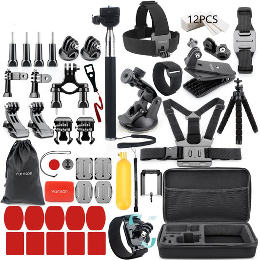 Action-Cam Essential Kit: Set Accessori Multi-Uso