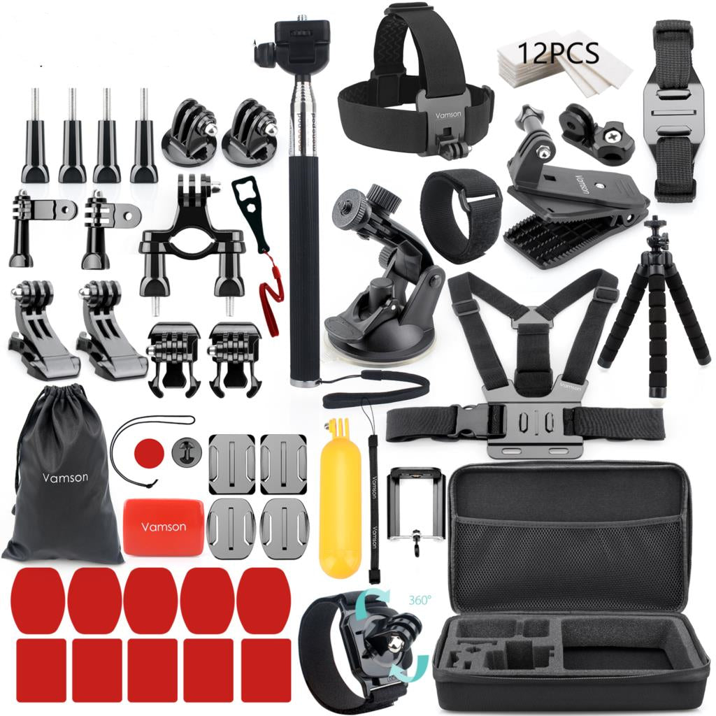 Action-Cam Essential Kit: Set Accessori Multi-Uso