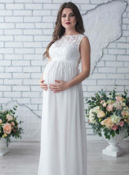 Pure Lace - Abito Premaman in Pizzo per Occasioni Speciali (S-3XL)