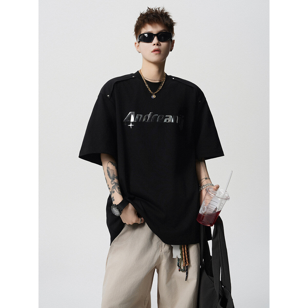 T-Shirt Lettering Half-Sleeve (M-3XL)