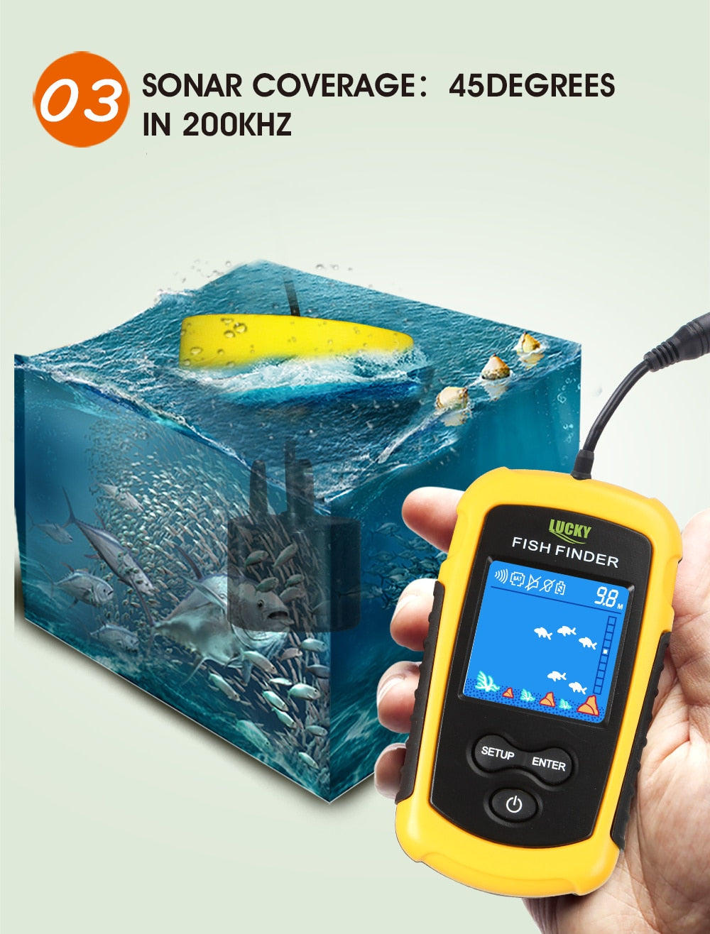 Ecoscandaglio Portatile ad Alta Precisione