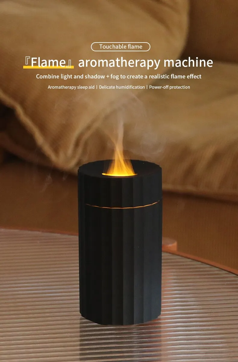 Umidificatore LED Effetto Fiamma (Home & Car)