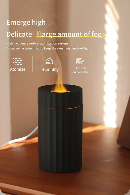 Umidificatore LED Effetto Fiamma (Home & Car)