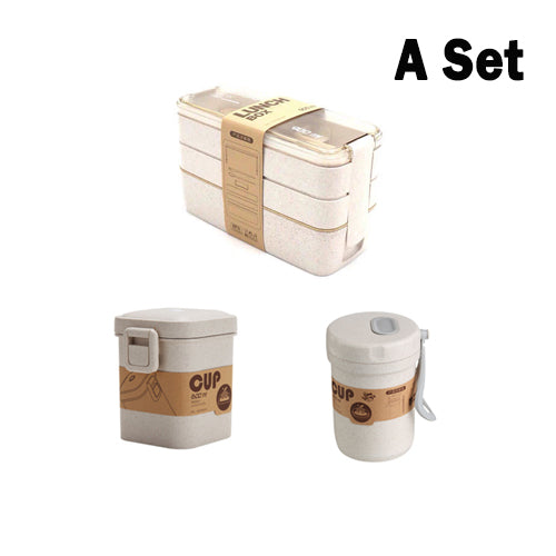 Wheat Straw Bento – Scatola Bento in Plastica di Paglia di Grano