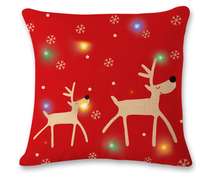 Luminous Linen Glow – Federa in Lino con Luci LED Integrate