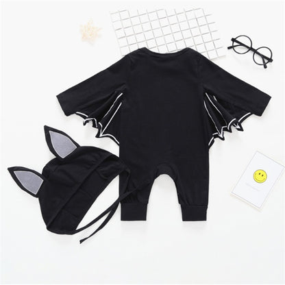 Dark Hero – Tutina Baby Bat con Mantellina Integrata (6-9 mesi, 12-18 mesi, 2-3 anni, 3-4 anni)