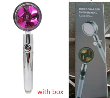 Soffione Doccia Turbo Jet con Filtro a Elica