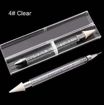 Dual-End Precision Pen - Penna Ergonomica per Diamantini e Nail Art