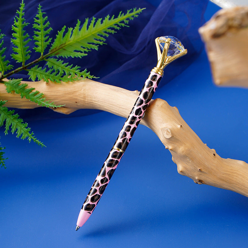 Penna Leopard-Diamond in Metallo