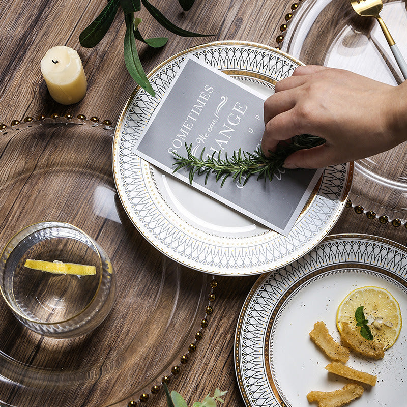 Piatto Luxury European Style - Dettagli Oro