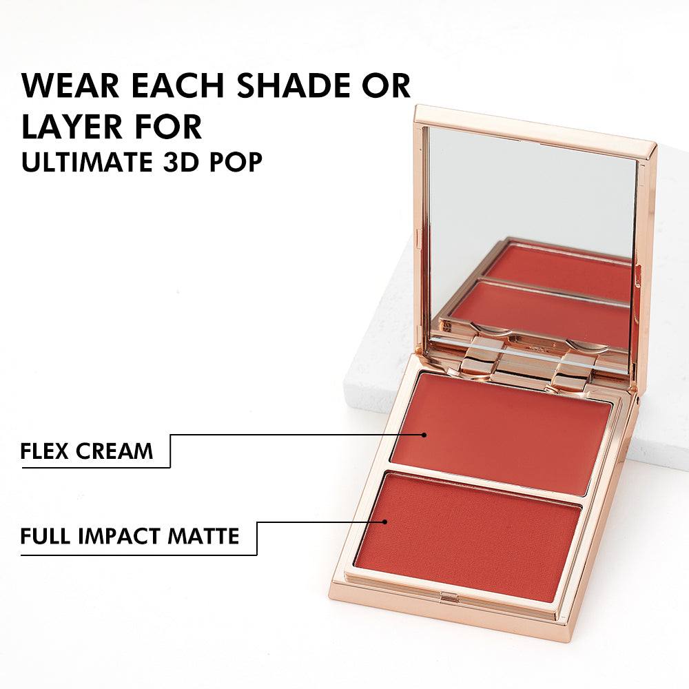 PHOFAY Cream & Powder Blush Duo