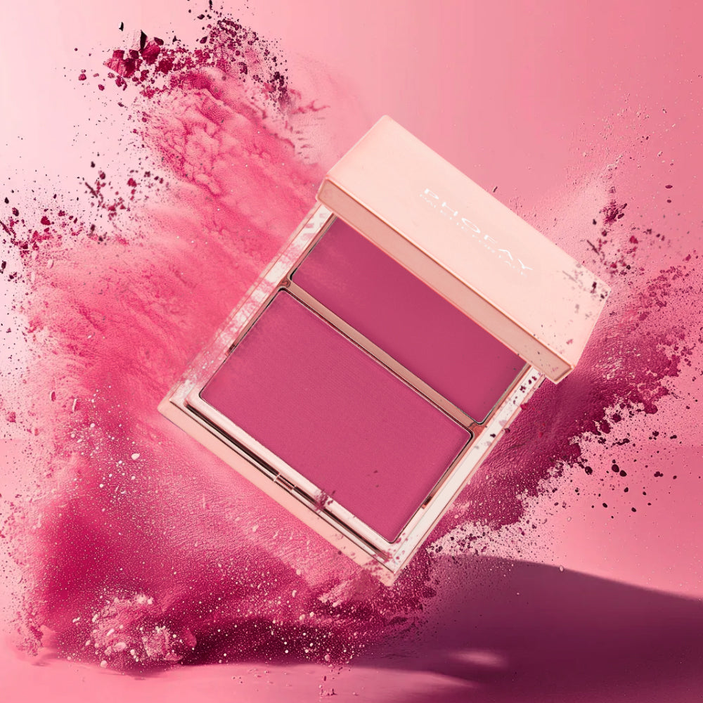 PHOFAY Cream & Powder Blush Duo