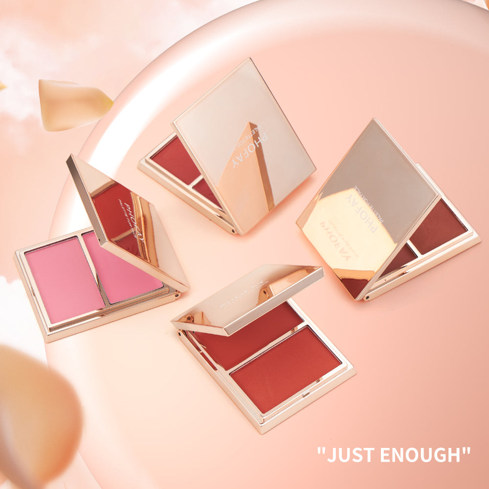 PHOFAY Cream & Powder Blush Duo