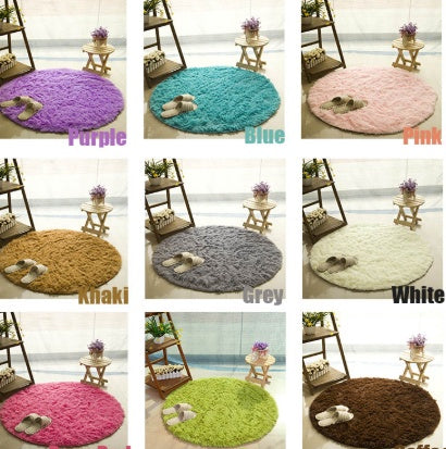 Faux Fur Long Shag Rug – Tappeto Rotondo a Pelo Lungo in Pelliccia Sintetica