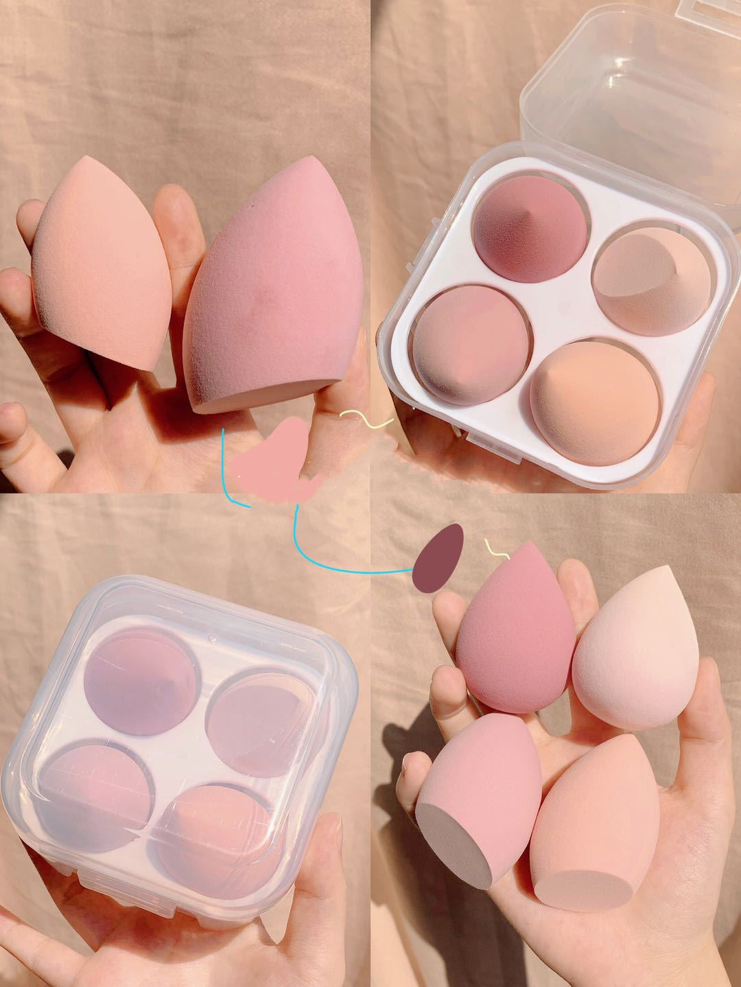 Scatola Beauty Blender da Trucco