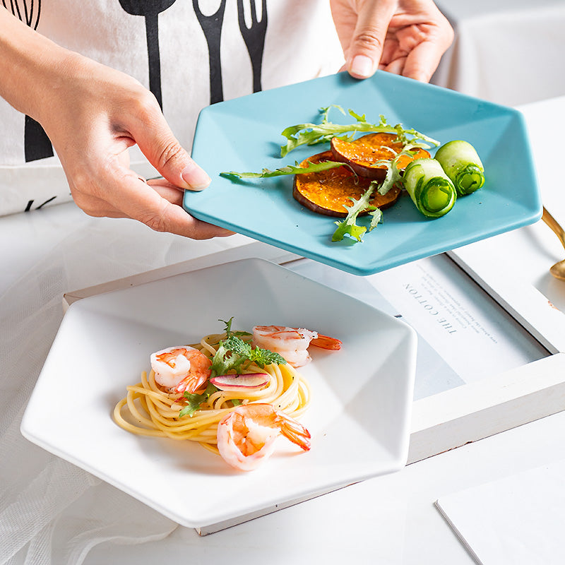 Matte Nordic Plate – Piatto in Ceramica Opaca Stile Occidentale