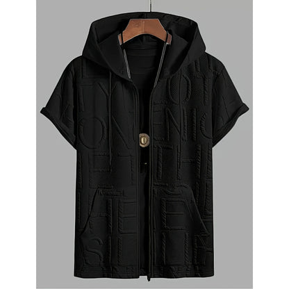 Jacquard Hoodie Tee (2XL-6XL)