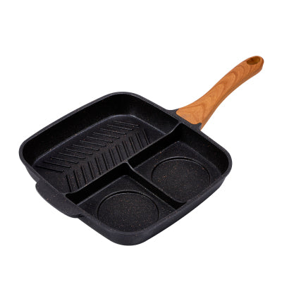 Maifan Stone Steak Pan – Padella Professionale Antiaderente per Bistecche e Uova