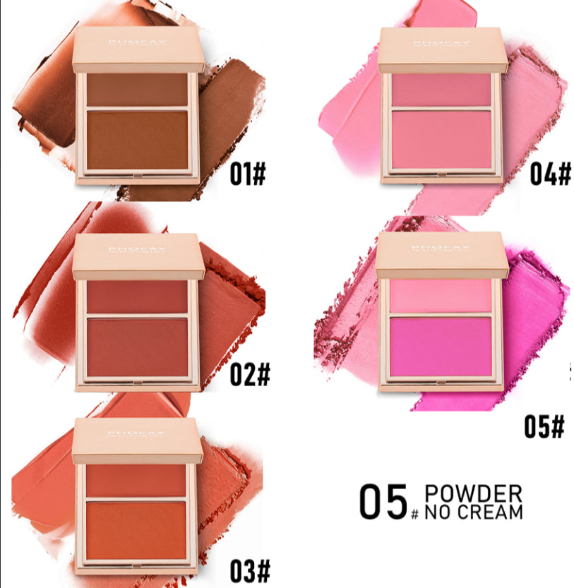PHOFAY Cream & Powder Blush Duo