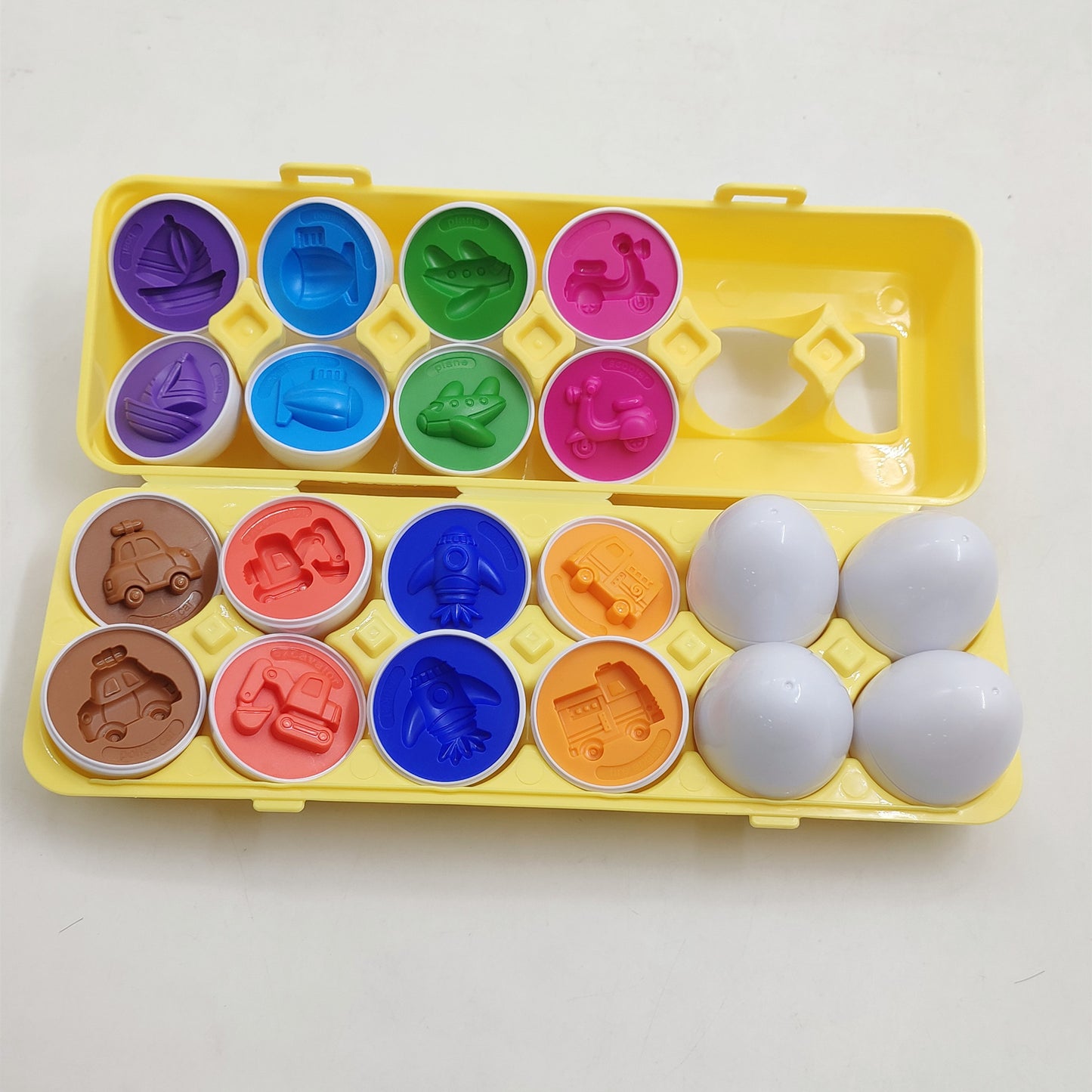 Smart Eggs Match – Set Uova Educative per l'Apprendimento delle Forme